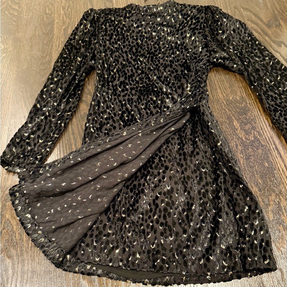 A.L.C. Jane Metallic Velvet Mini Dress - Picture 8 of 13